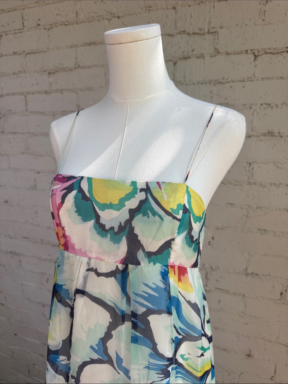 ✨ RARE✨ Zara 100% Silk Floral Maxi Dress Multicolor Size S - Picture 8 of 17